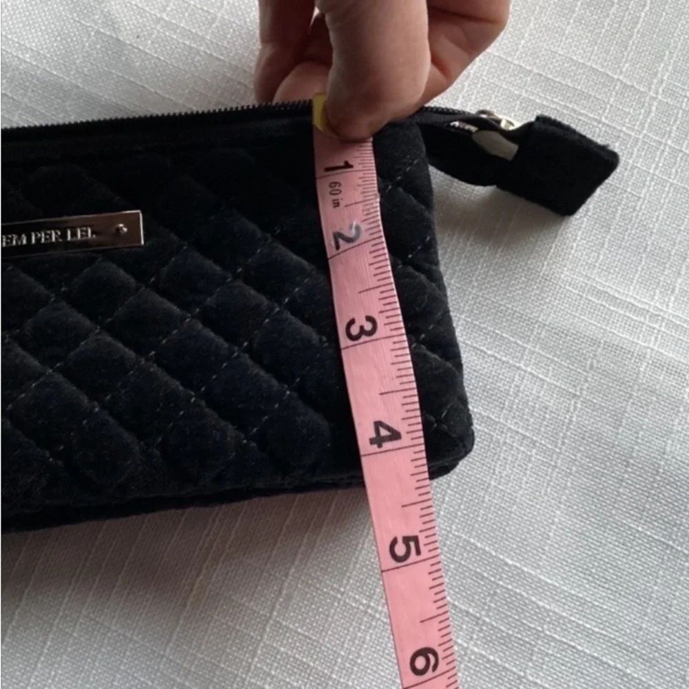 Semperlel clutch in black velvet - Picture 7 of 8
